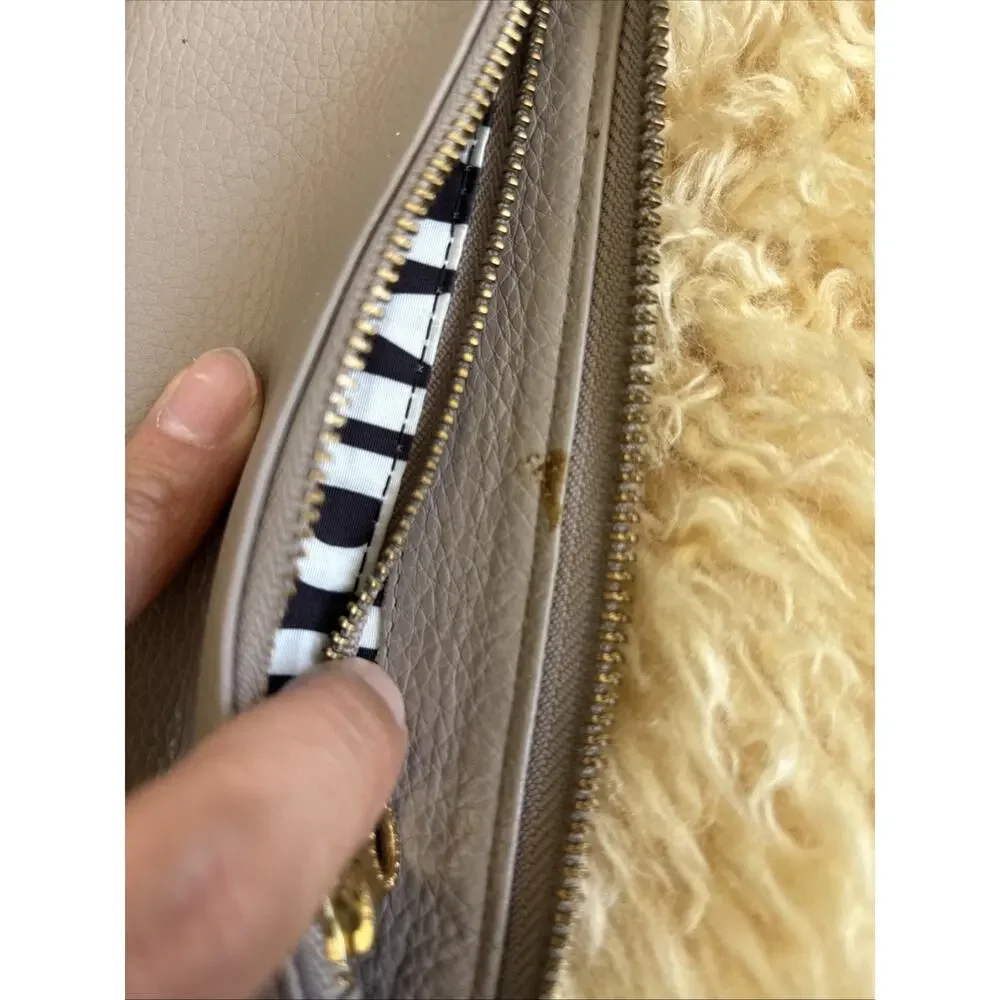 Marc By Marc Jacobs Cement Leather Zip Around Wallet Standard Supply Workwear